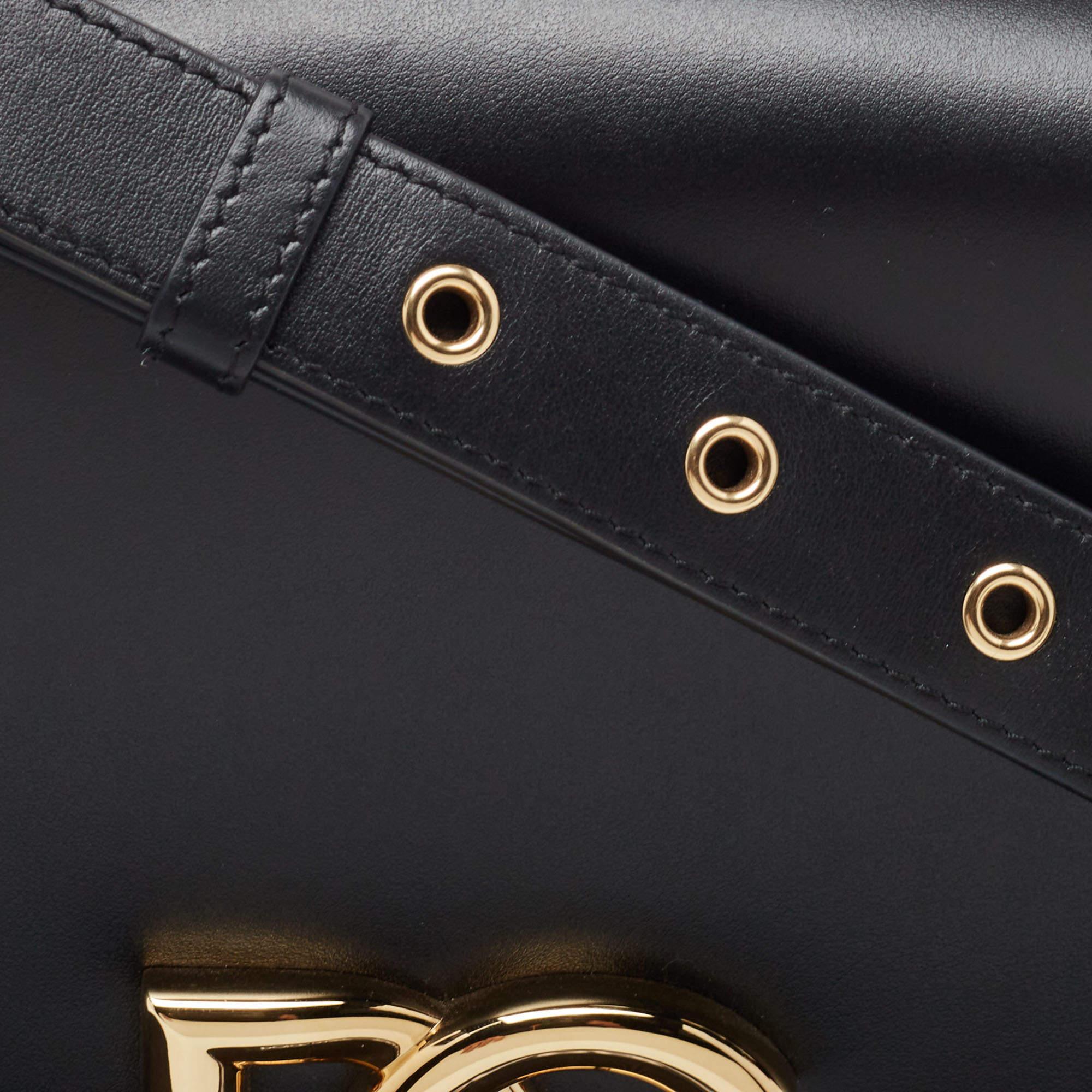 Dolce & Gabbana Black Leather DG Millennials Shoulder Bag 2