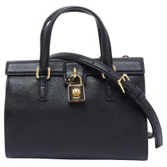 Dolce & Gabbana Black Leather Dolce Lady Tote