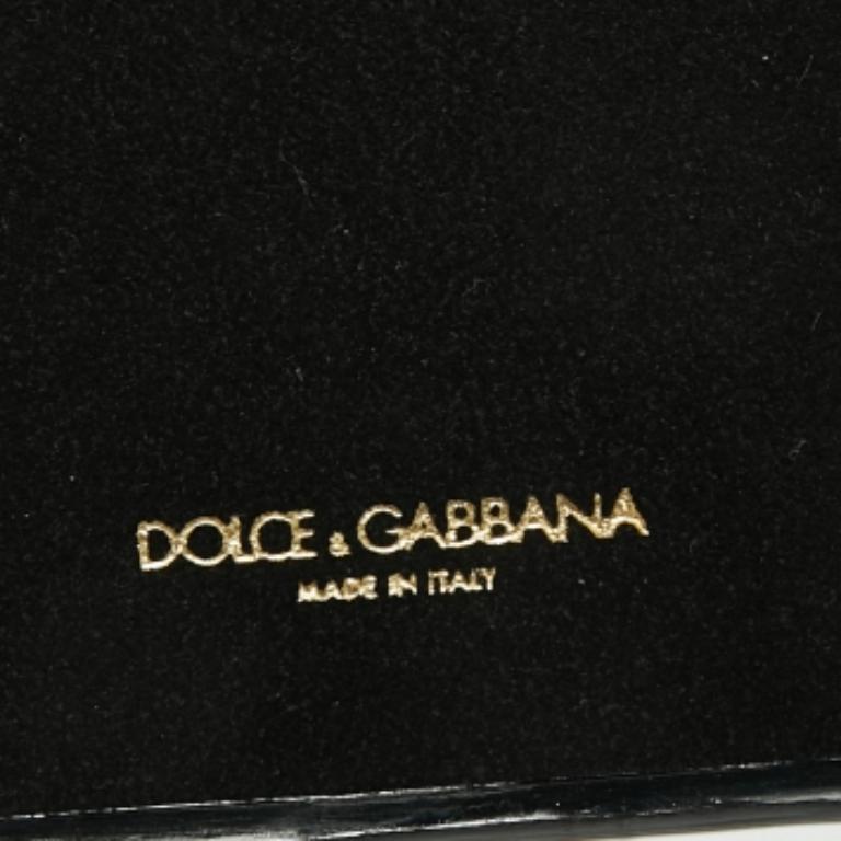 Funda para iPhone 6 Dolce & Gabbana de piel negra embellecida Negro en venta