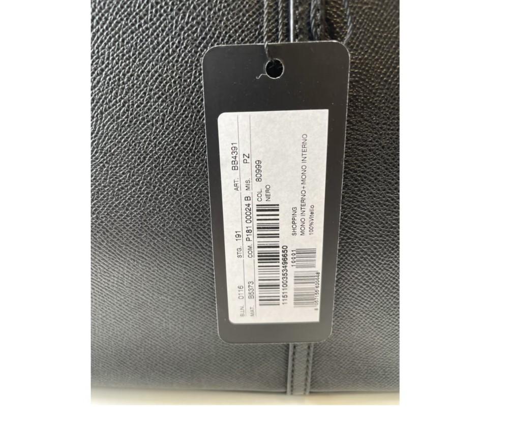 Dolce & Gabbana Black Leather Escape Shopping Tote Bag Top Handle Handbag DG For Sale 5
