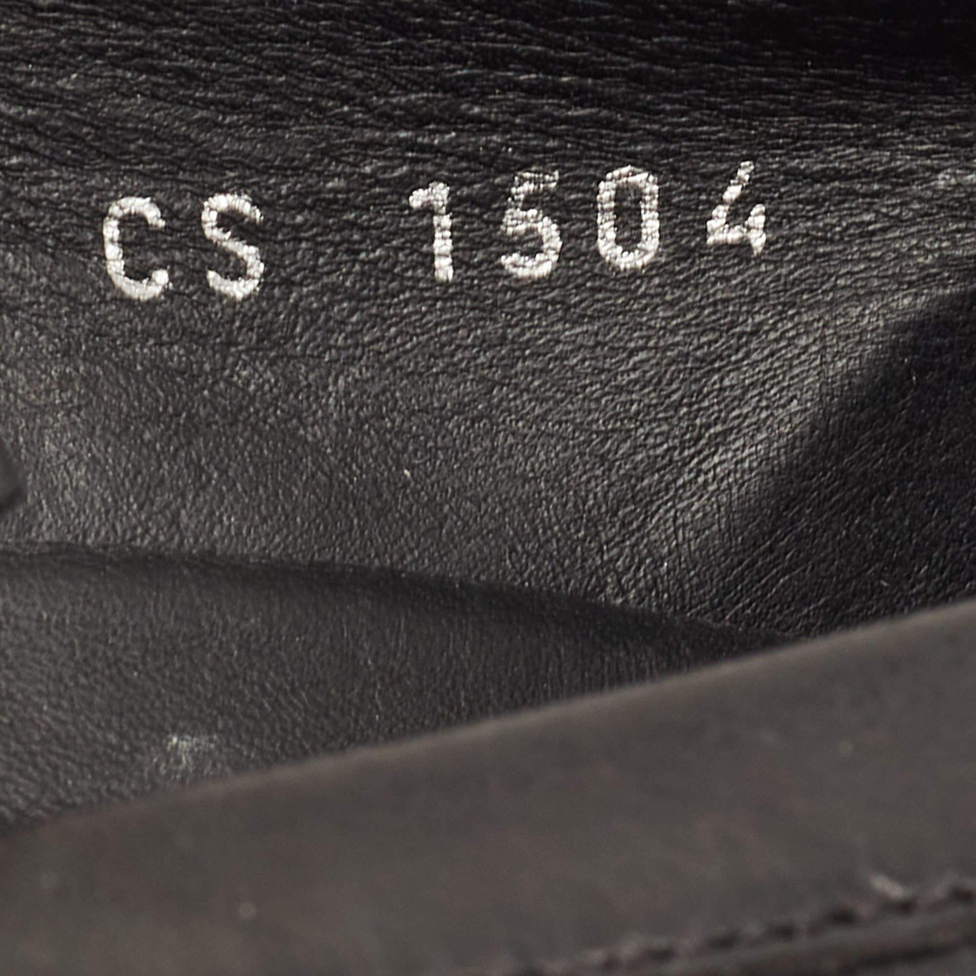 Dolce & Gabbana Black Leather Fringe Slip On Sneakers Size 41.5 For Sale 1