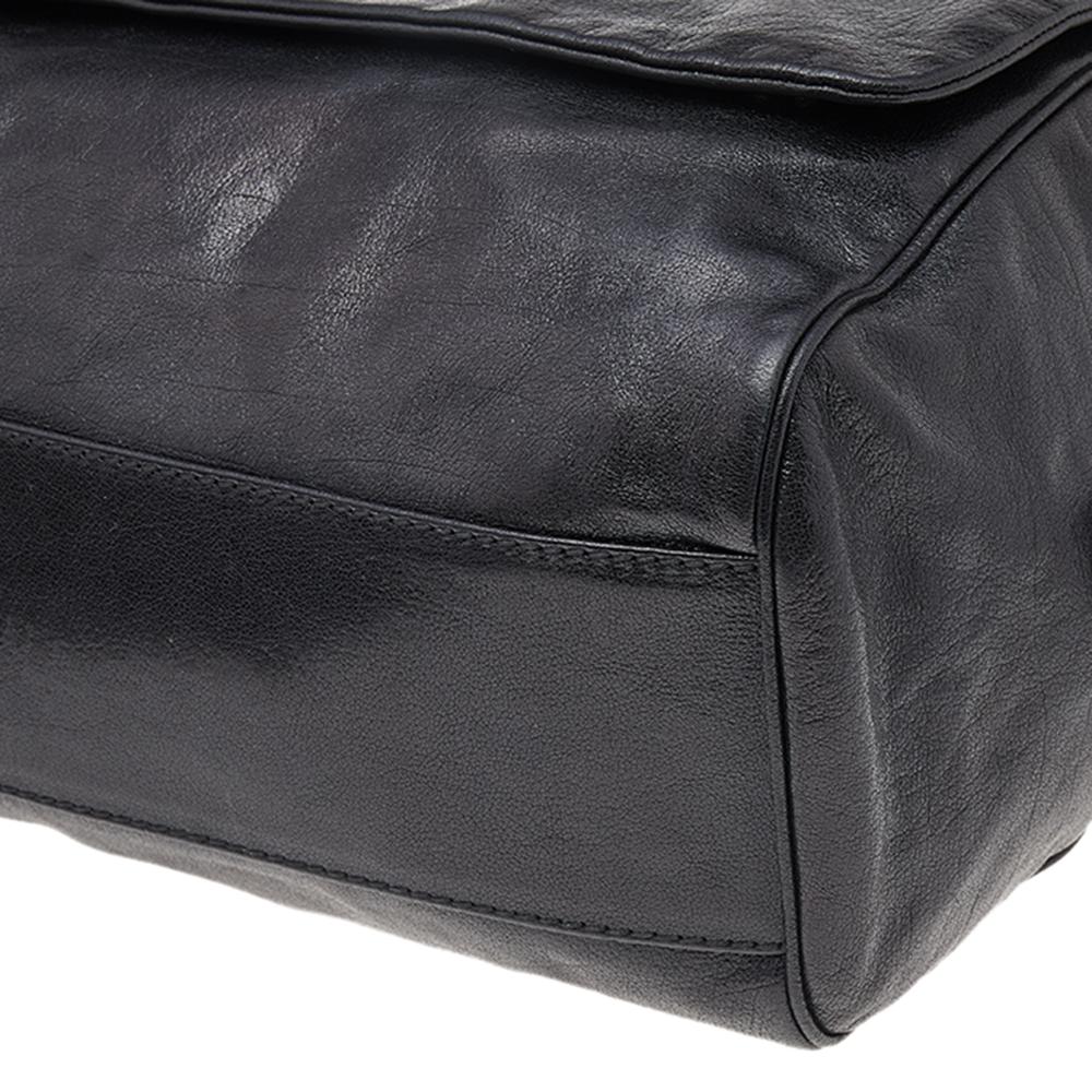 Dolce & Gabbana Borsa a manico alto in pelle nera New Miss Sicily 7