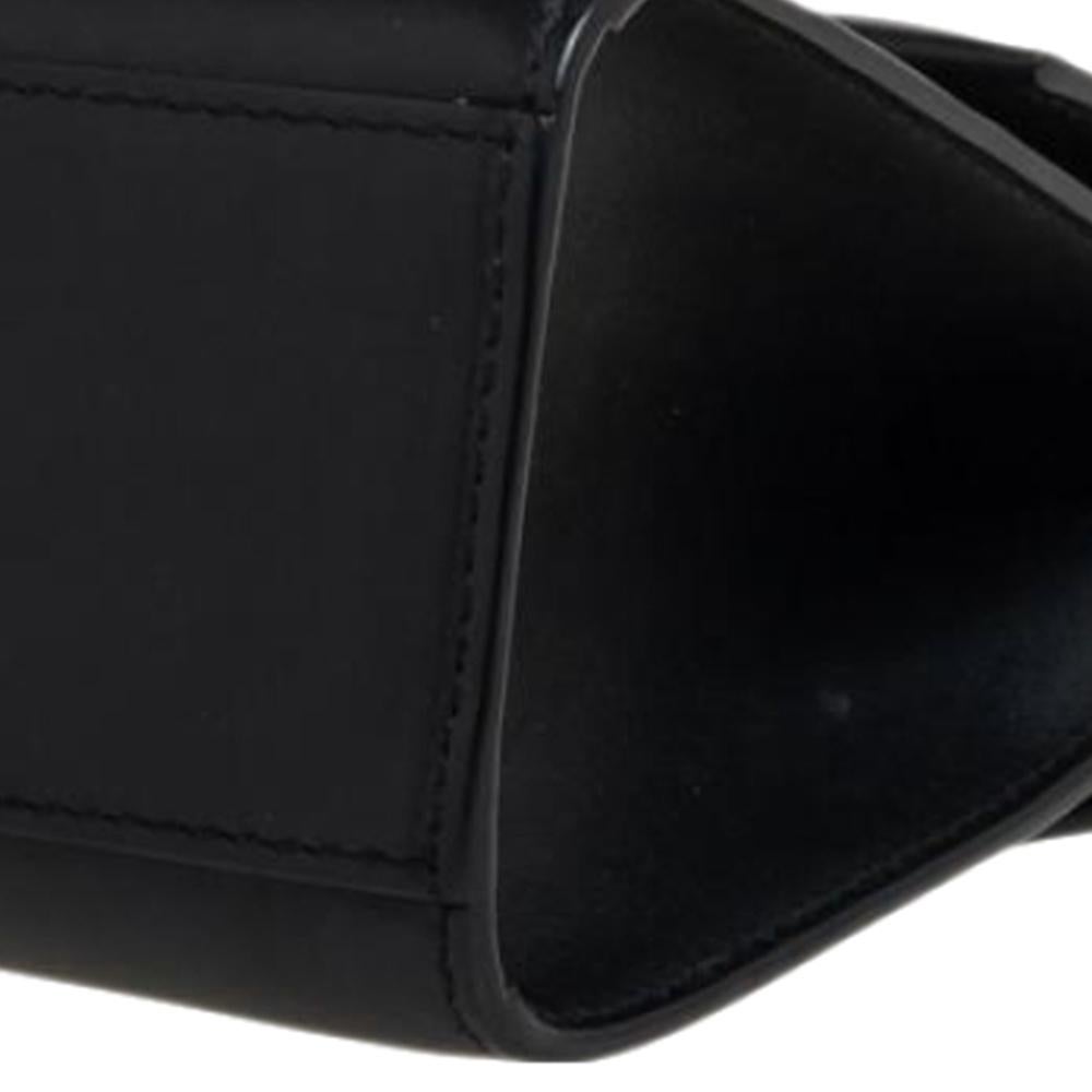 Dolce & Gabbana Black Leather Lucia Chain Shoulder Bag 2