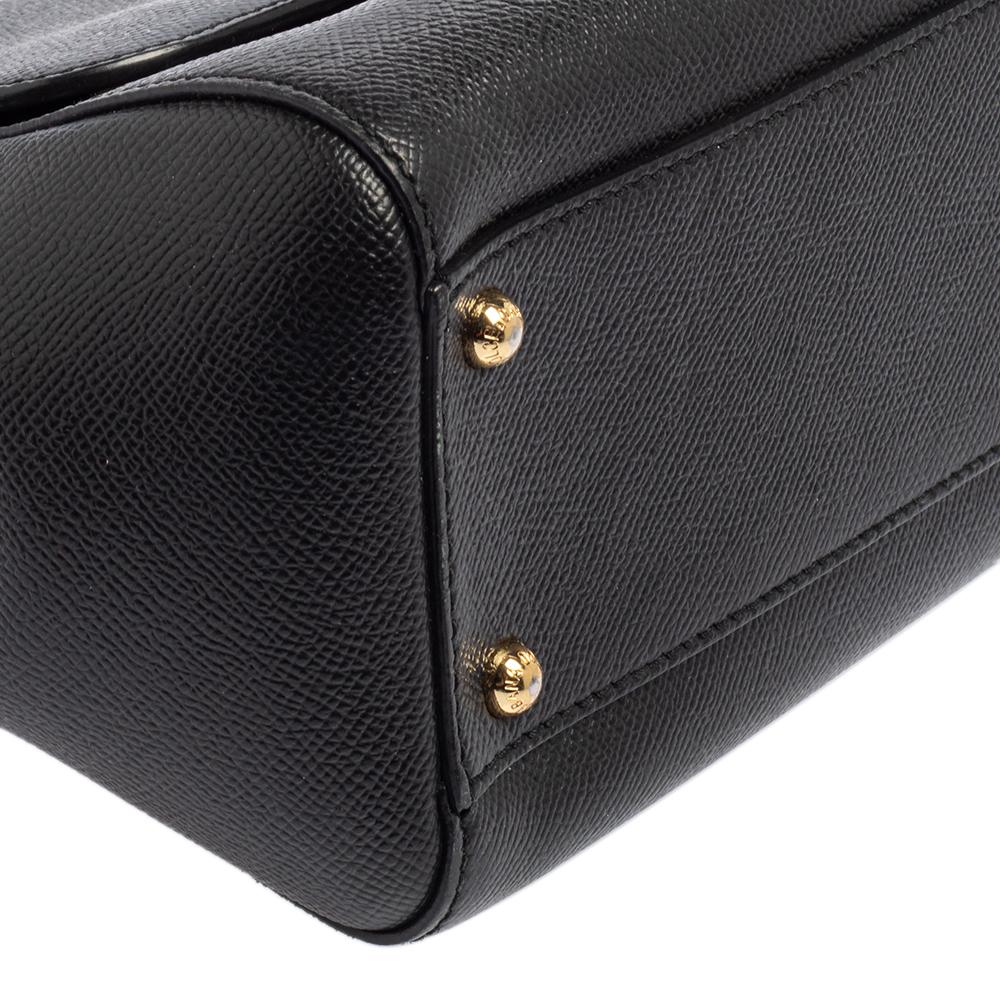 Dolce & Gabbana Borsa media Miss Sicily in pelle nera con manico superiore 7