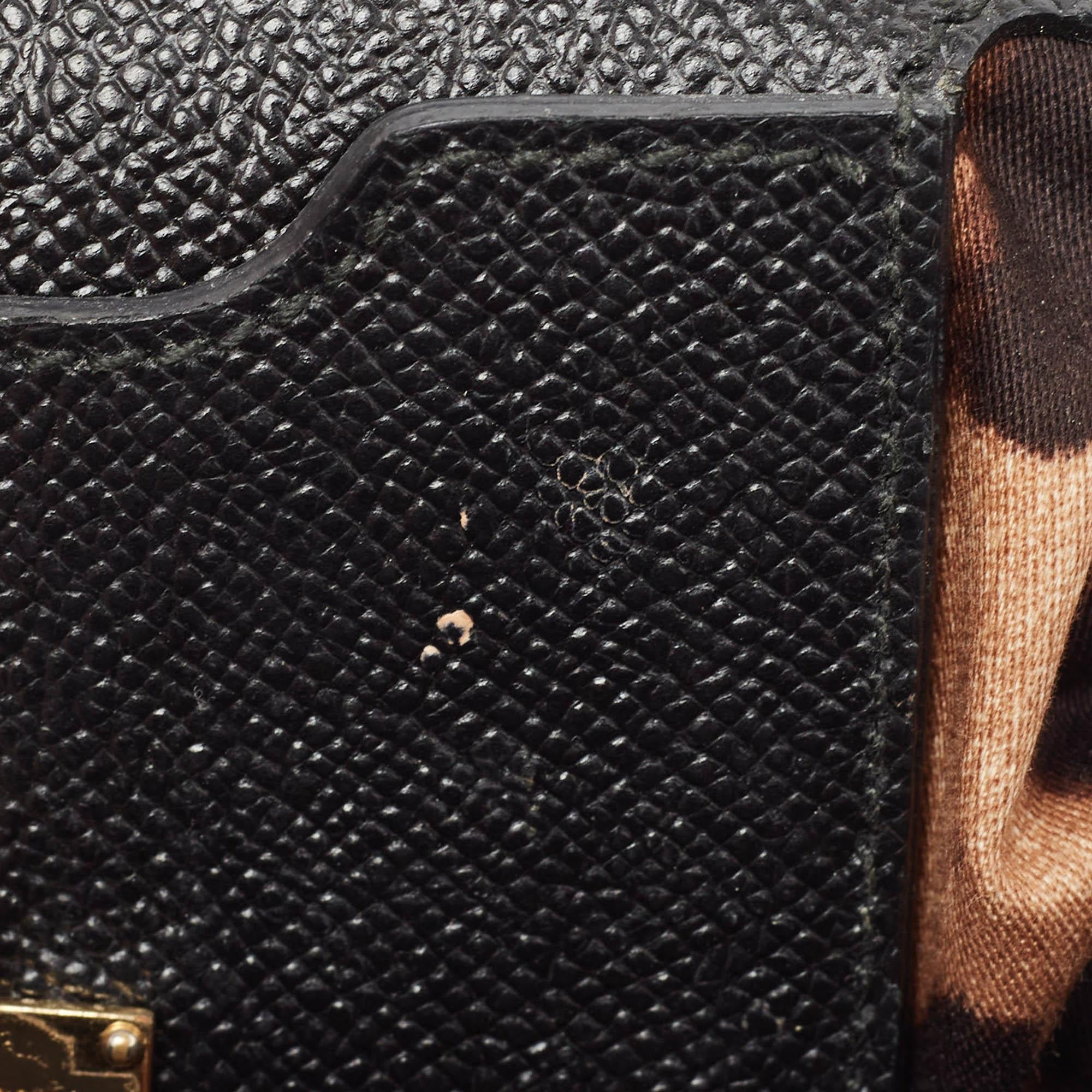 Dolce & Gabbana Black Leather Medium Miss Sicily Top Handle Bag 11