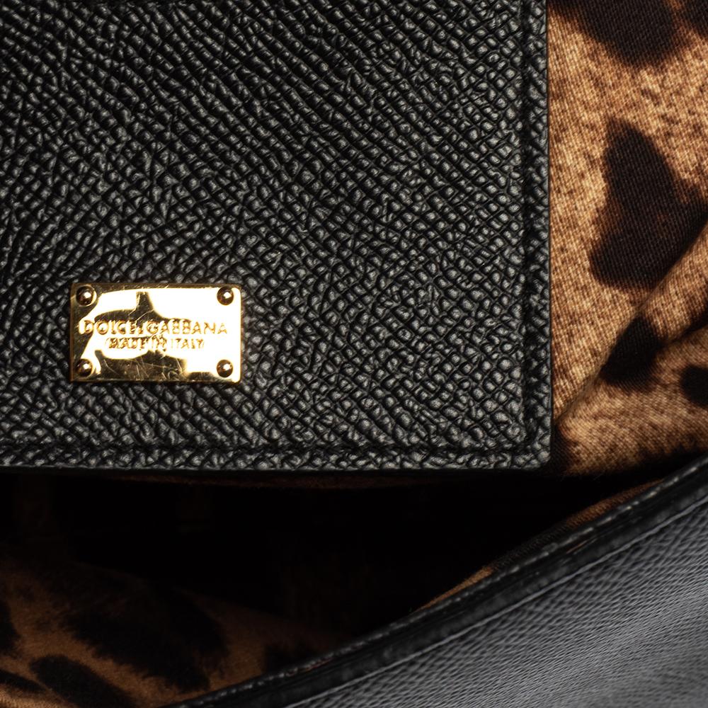 Dolce & Gabbana Borsa media Miss Sicily in pelle nera con manico superiore 2