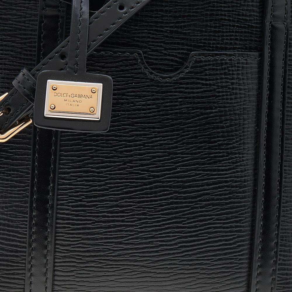 Dolce & Gabbana Black Leather Mini Escape Shopper Tote 5