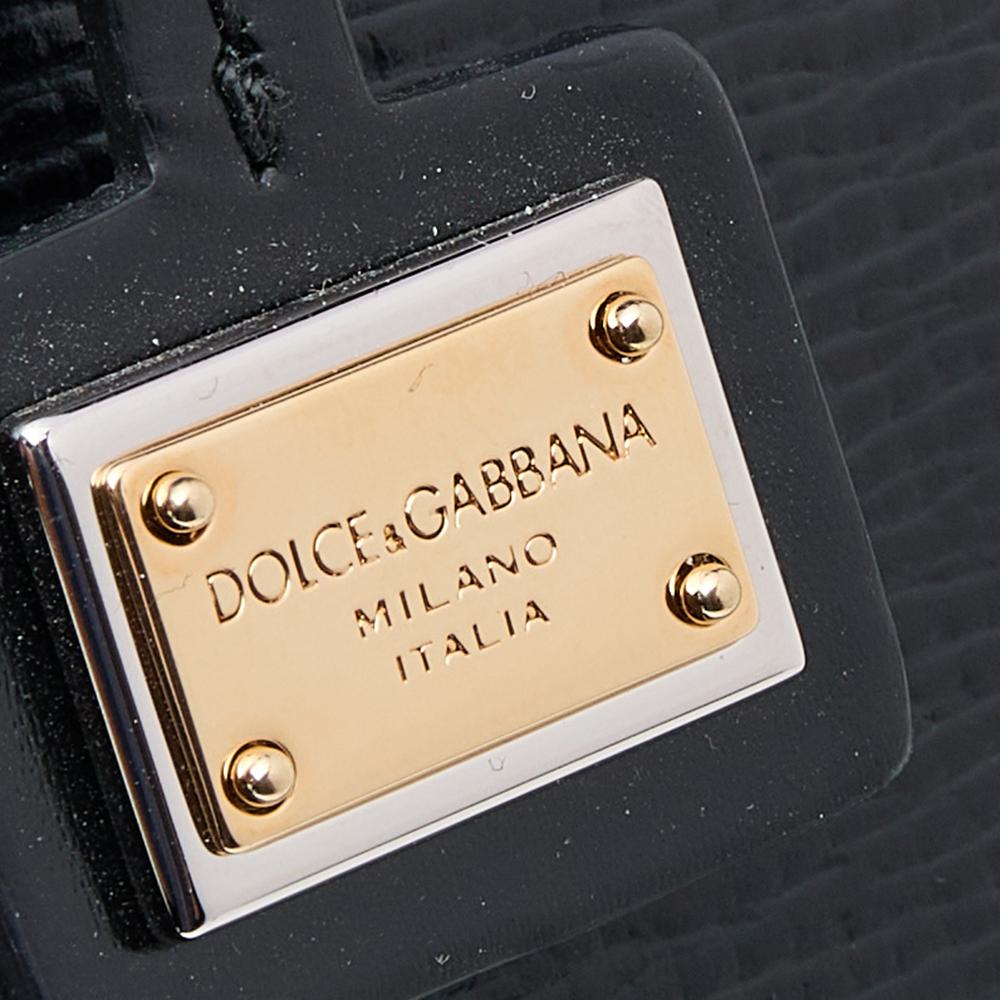 Dolce & Gabbana Black Leather Mini Escape Shopper Tote 4