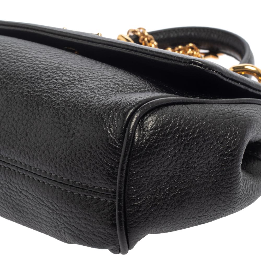 Dolce & Gabbana Black Leather Mini Miss Sicily Belt Bag 3