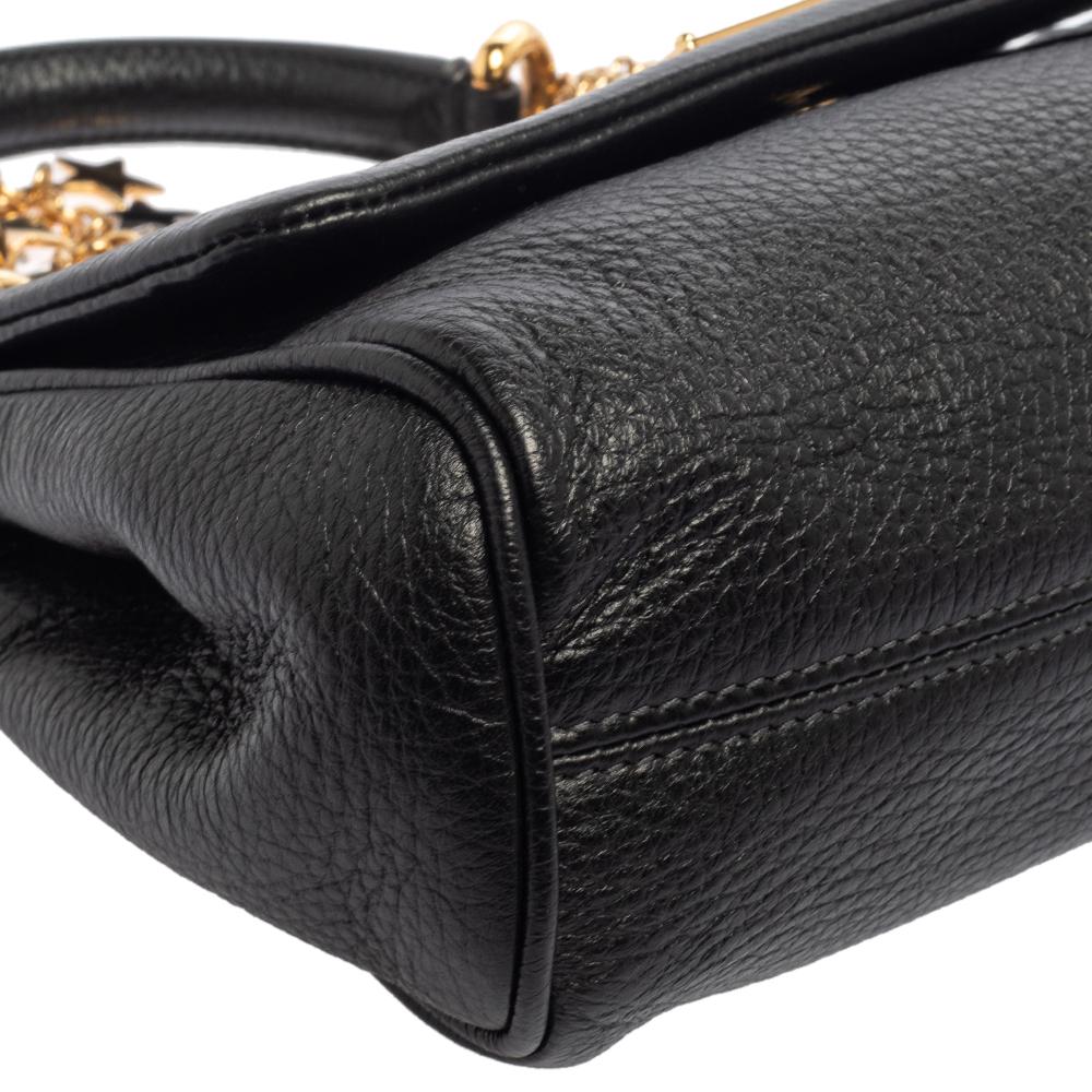 Dolce & Gabbana Black Leather Mini Miss Sicily Belt Bag 4