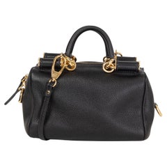 DOLCE & GABBANA black leather MINI Shoulder Bag