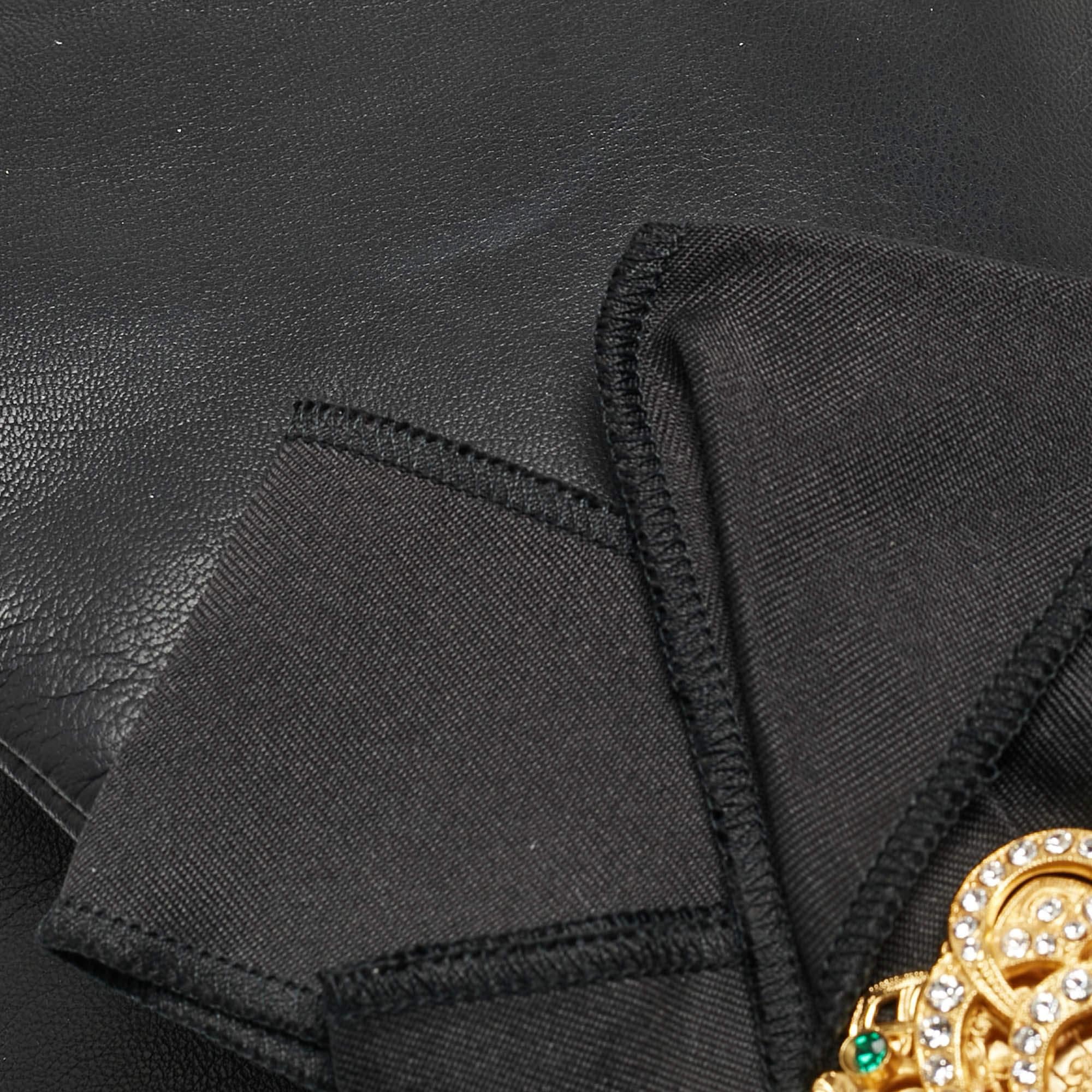 Dolce & Gabbana Miss Duchessa Tasche aus schwarzem Leder im Angebot 9