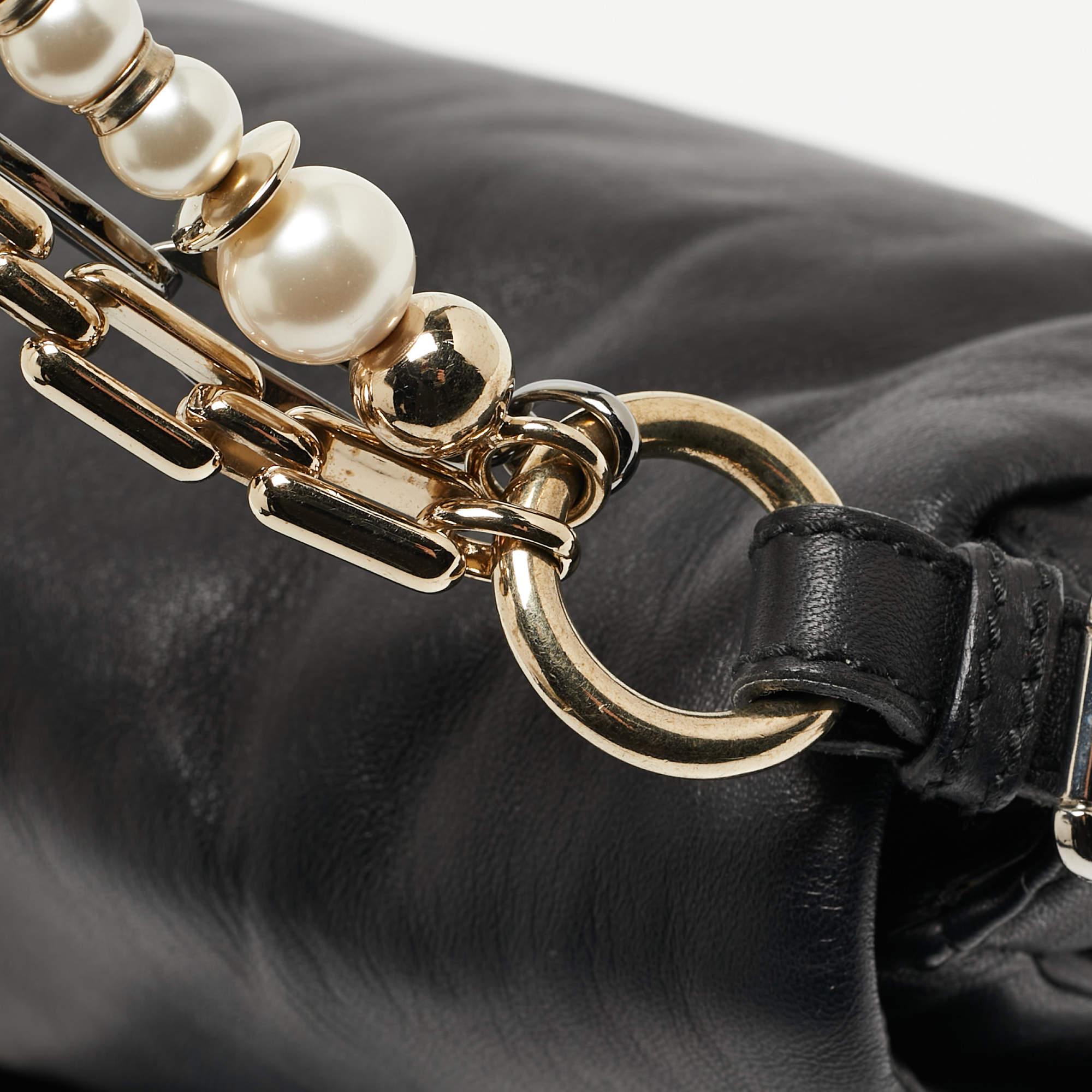 Dolce & Gabbana Miss Duchessa Tasche aus schwarzem Leder im Angebot 2
