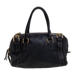 Dolce & Gabbana Black Leather Miss Easy Way Boston Bag