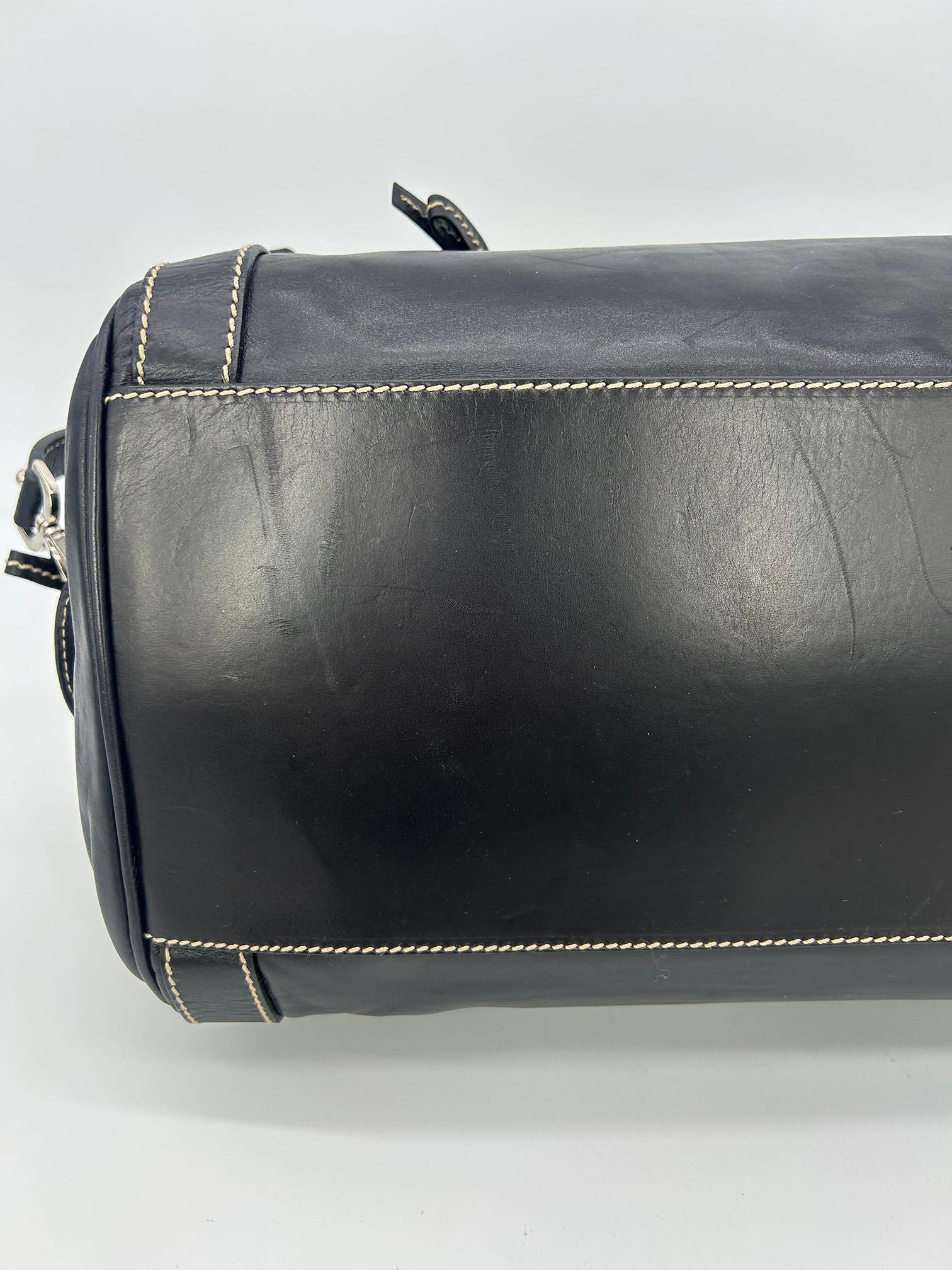 Dolce & Gabbana Black Leather Miss Easy Way Shoulder Bag Tote For Sale 7