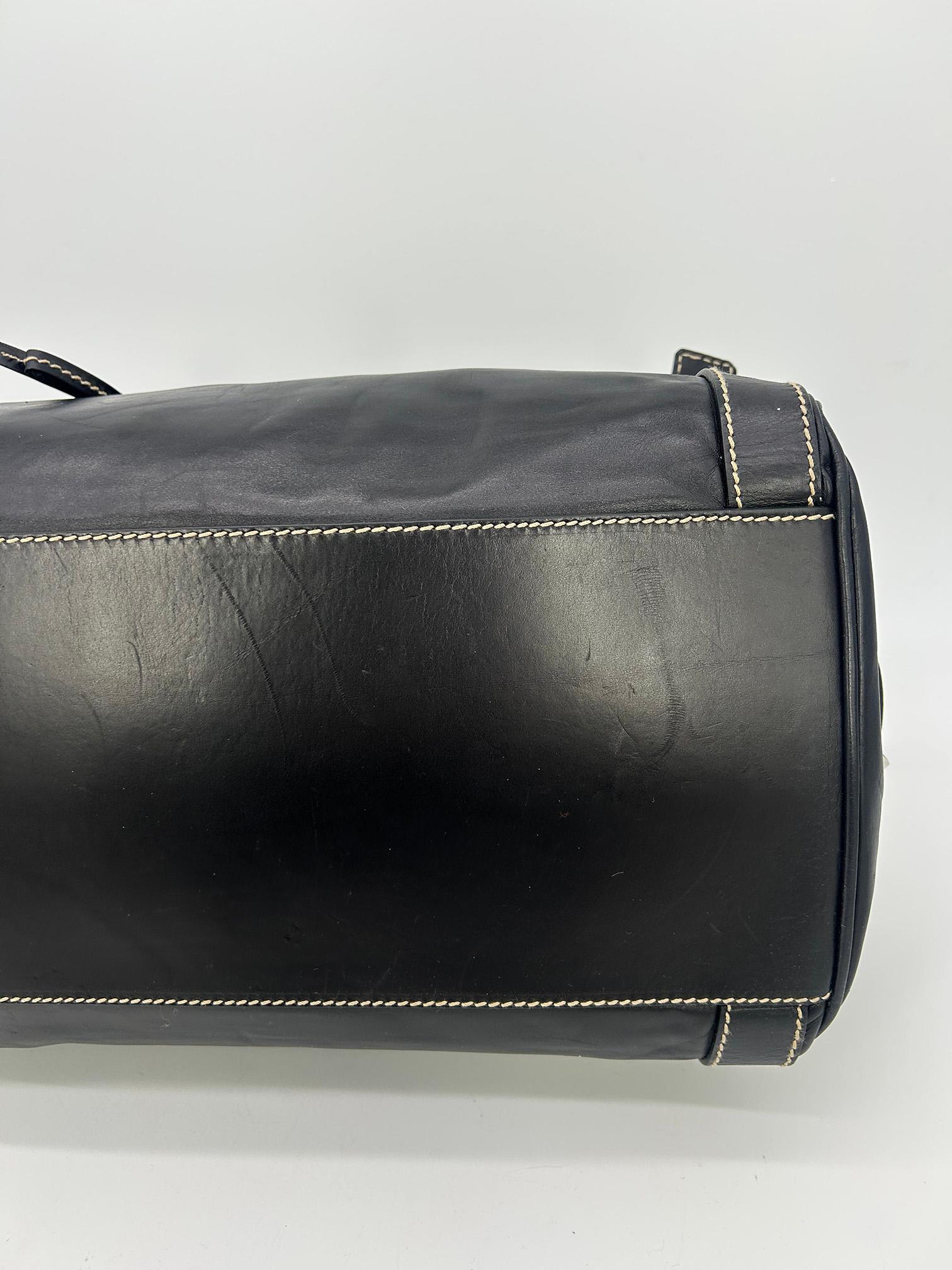 Dolce & Gabbana Black Leather Miss Easy Way Shoulder Bag Tote For Sale 8