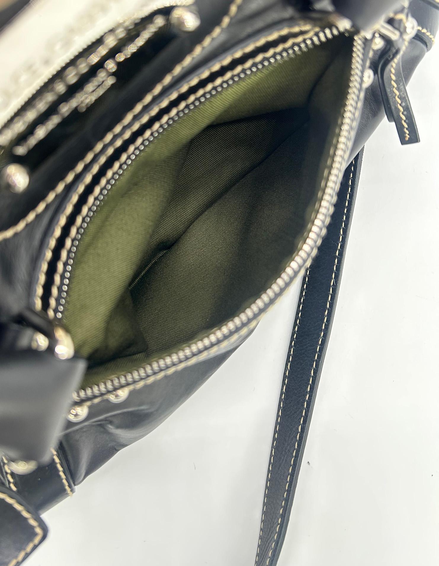 Dolce & Gabbana Black Leather Miss Easy Way Shoulder Bag Tote For Sale 13