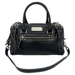 Dolce & Gabbana Black Leather Miss Easy Way Shoulder Bag Tote