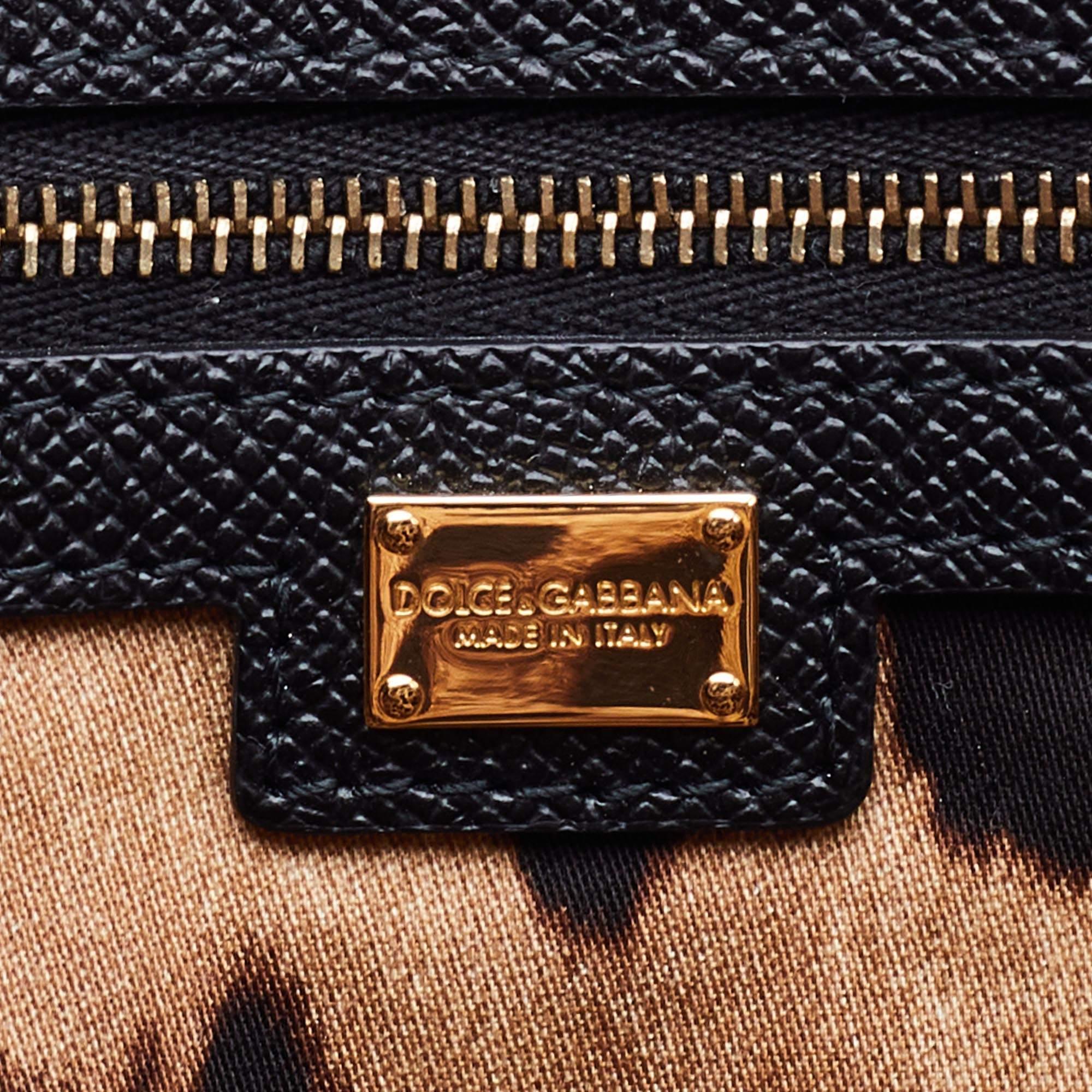 Dolce & Gabbana Black Leather Miss Escape Shopper Tote 6