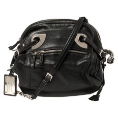 Dolce & Gabbana Black Leather Miss Hug Shoulder Bag