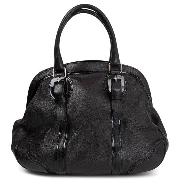DOLCE and GABBANA black leather MISS ROMANTIQUE Shoulder Bag For Sale ...