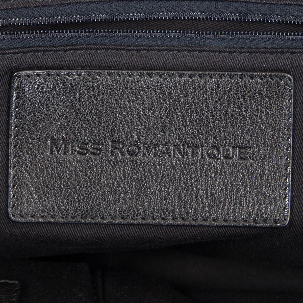 DOLCE & GABBANA black leather MISS ROMANTIQUE Shoulder Bag In Excellent Condition For Sale In Zürich, CH