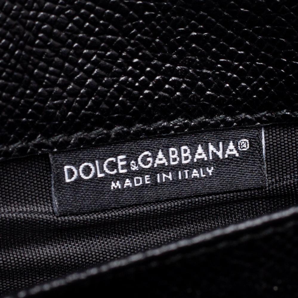 Dolce & Gabbana Black Leather Miss Sicily Von Wallet on Chain 4