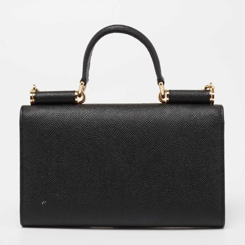Presented for the 2009 Fall/Winter collection, Miss Sicily from Dolce & Gabbana represents the brand's regard for Italian essence and feminine style. This black creation comes made from leather and can be carried conveniently by dual carrying