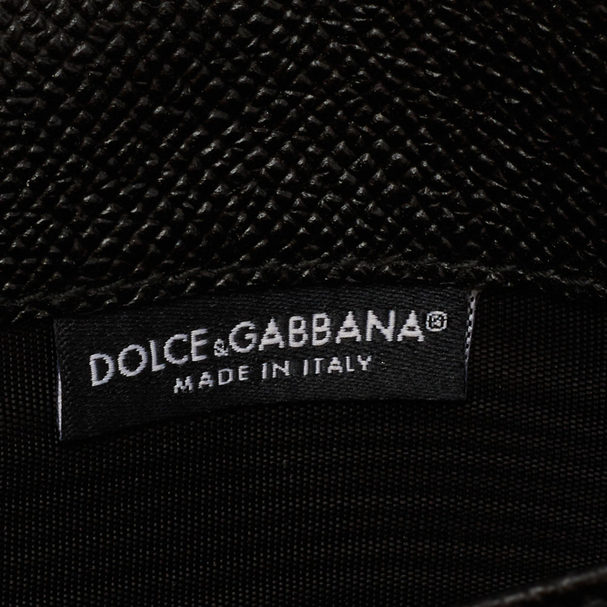 Dolce & Gabbana Black Leather Miss Sicily Wallet on Chain 3