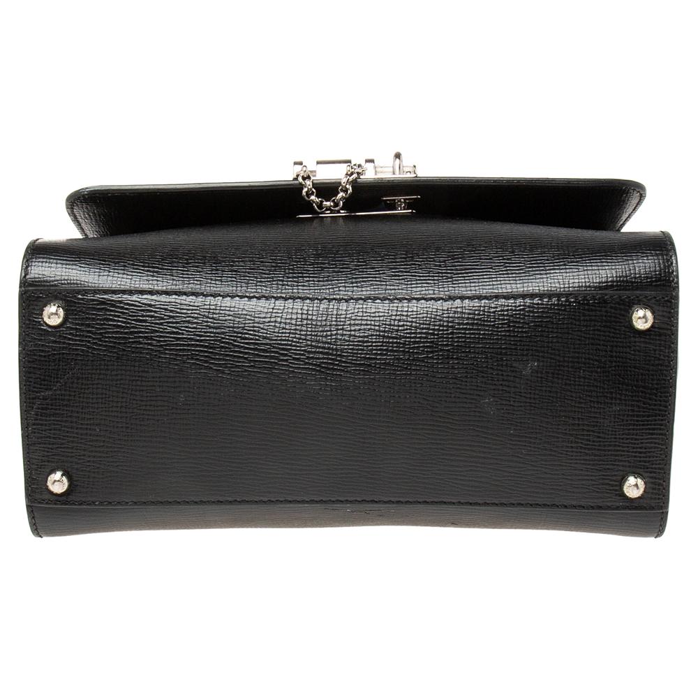 Women's Dolce & Gabbana Black Leather Monica Top Handle Bag