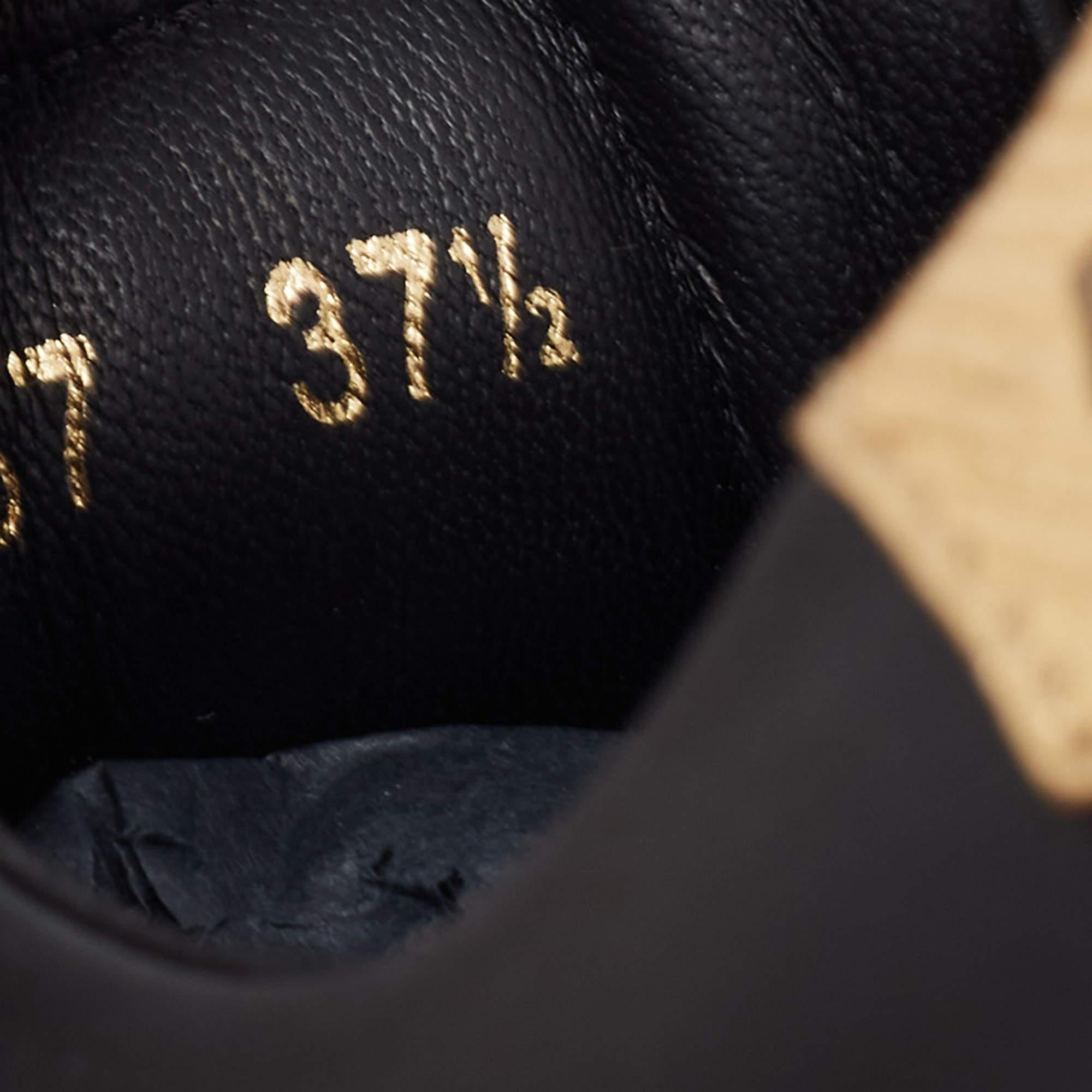 Dolce & Gabbana Black Leather Portofino Low Top Sneakers Size 37.5 1