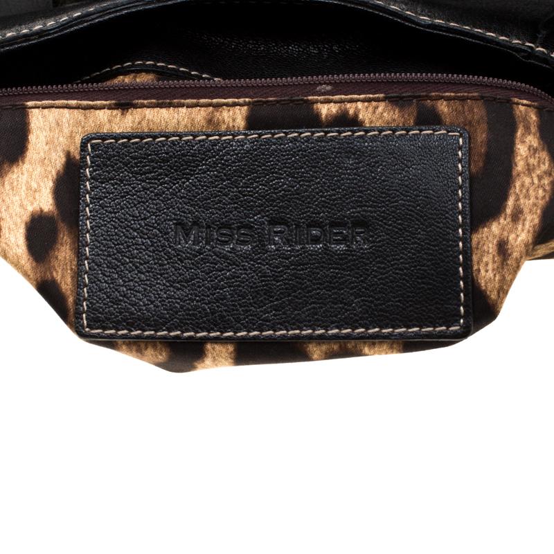 Dolce & Gabbana Black Leather Shoulder Bag For Sale 7