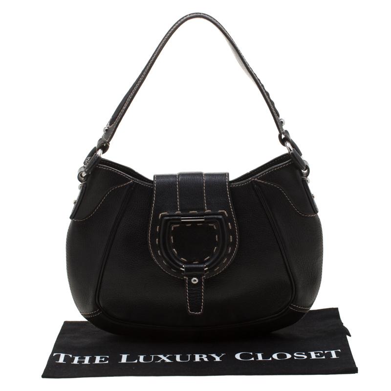 Dolce & Gabbana Black Leather Shoulder Bag For Sale 3