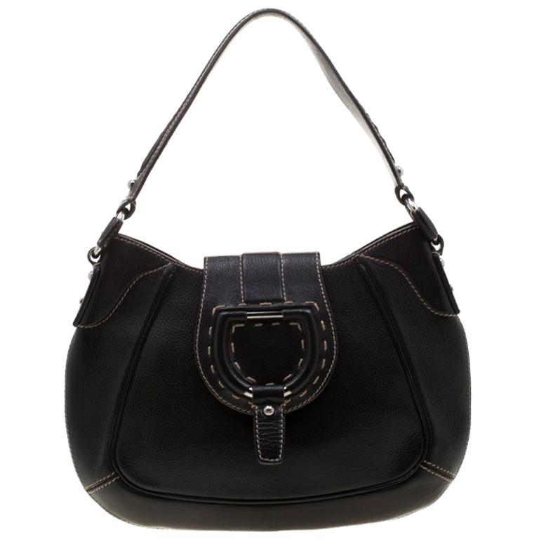 Dolce & Gabbana Black Leather Shoulder Bag