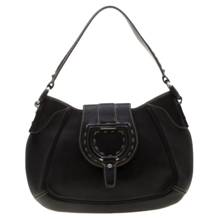 Dolce & Gabbana Borsa a tracolla in pelle nera