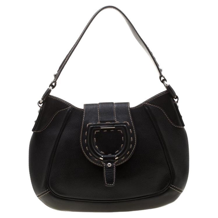 Dolce & Gabbana Black Leather Shoulder Bag For Sale