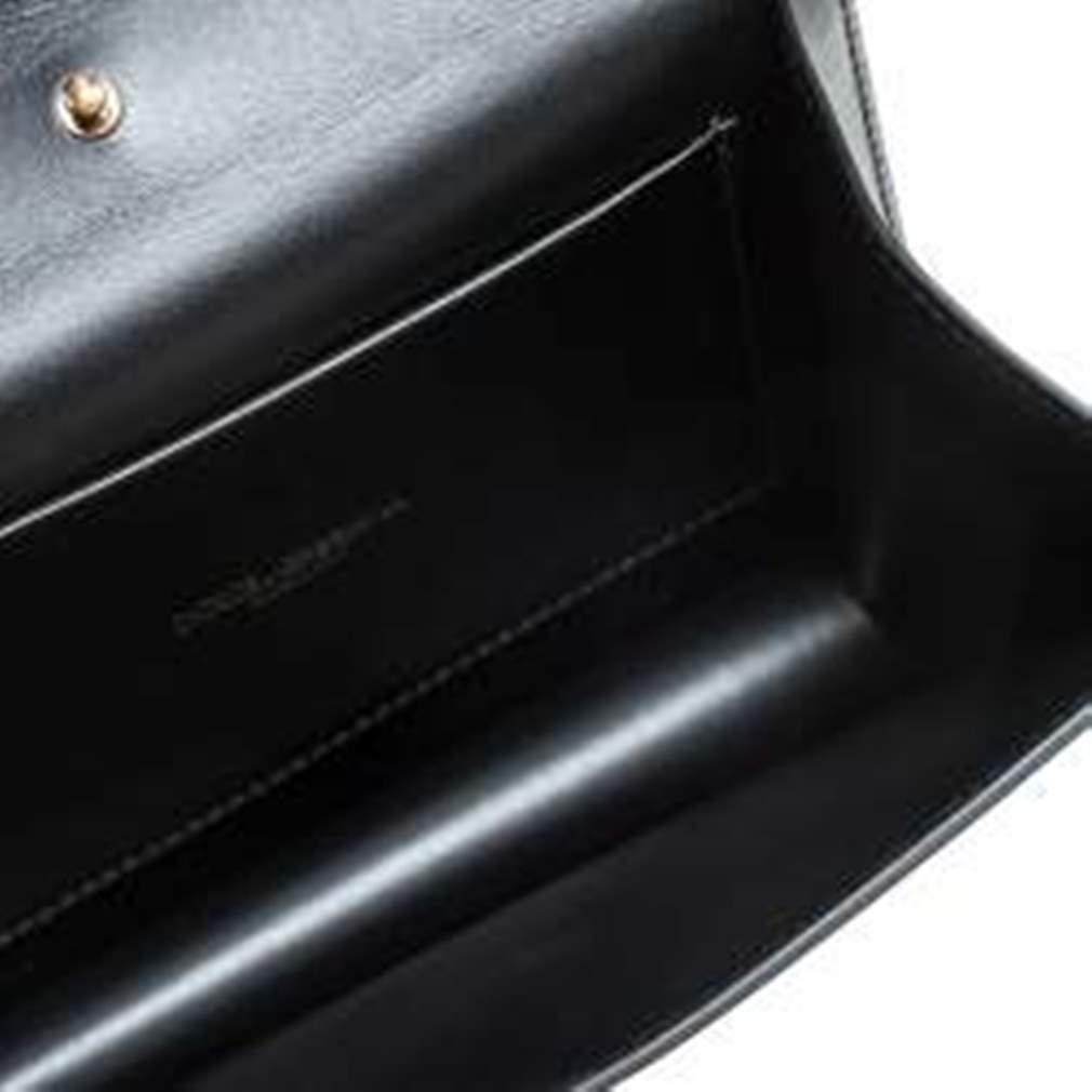 Dolce & Gabbana Black Leather Small Devotion Top Handle Bag 2