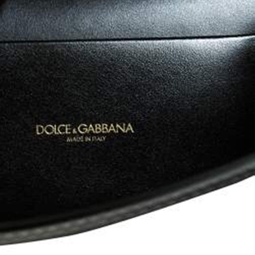 Dolce & Gabbana Black Leather Small Devotion Top Handle Bag 3