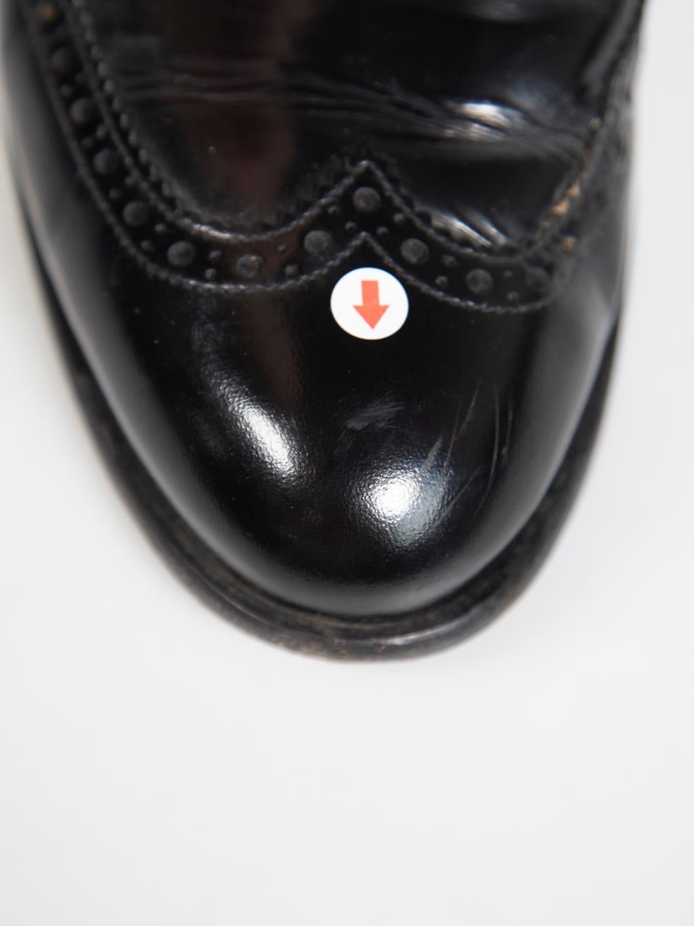 Dolce & Gabbana Brogues en cuir noir clouté Taille IT 40 en vente 3