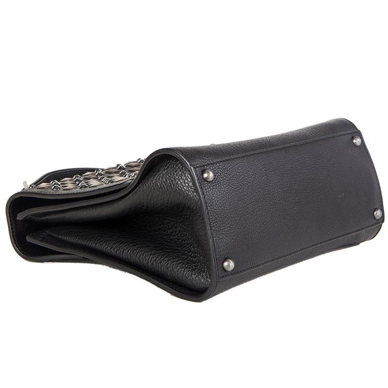 DOLCE & GABBANA schwarzes Leder STUDDED MONICA MEDIUM Tasche im Zustand „Hervorragend“ in Zürich, CH