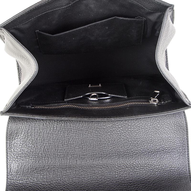 DOLCE & GABBANA schwarzes Leder STUDDED MONICA MEDIUM Tasche 1