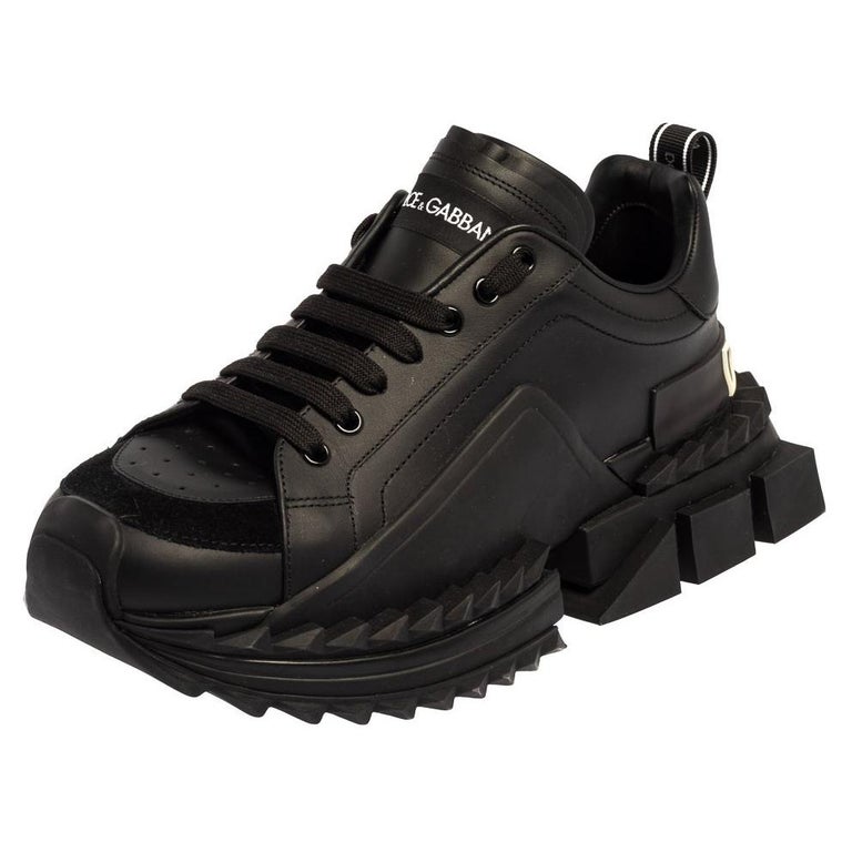 Dolce and Gabbana Black Leather Super King Sneakers Size 42 at 1stDibs | dolce  gabbana super king black, dolce and gabbana shoes sale, dolce and gabbana  shoes super king