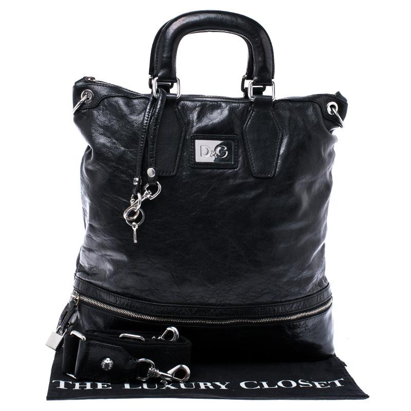Dolce & Gabbana Black Leather Tote 7