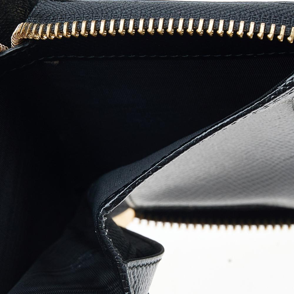 Dolce & Gabbana Black Leather Zip Around Wallet 3