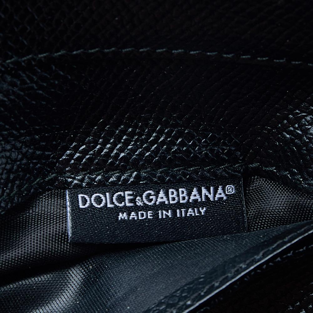 Dolce & Gabbana Black Leather Zip Around Wallet 4