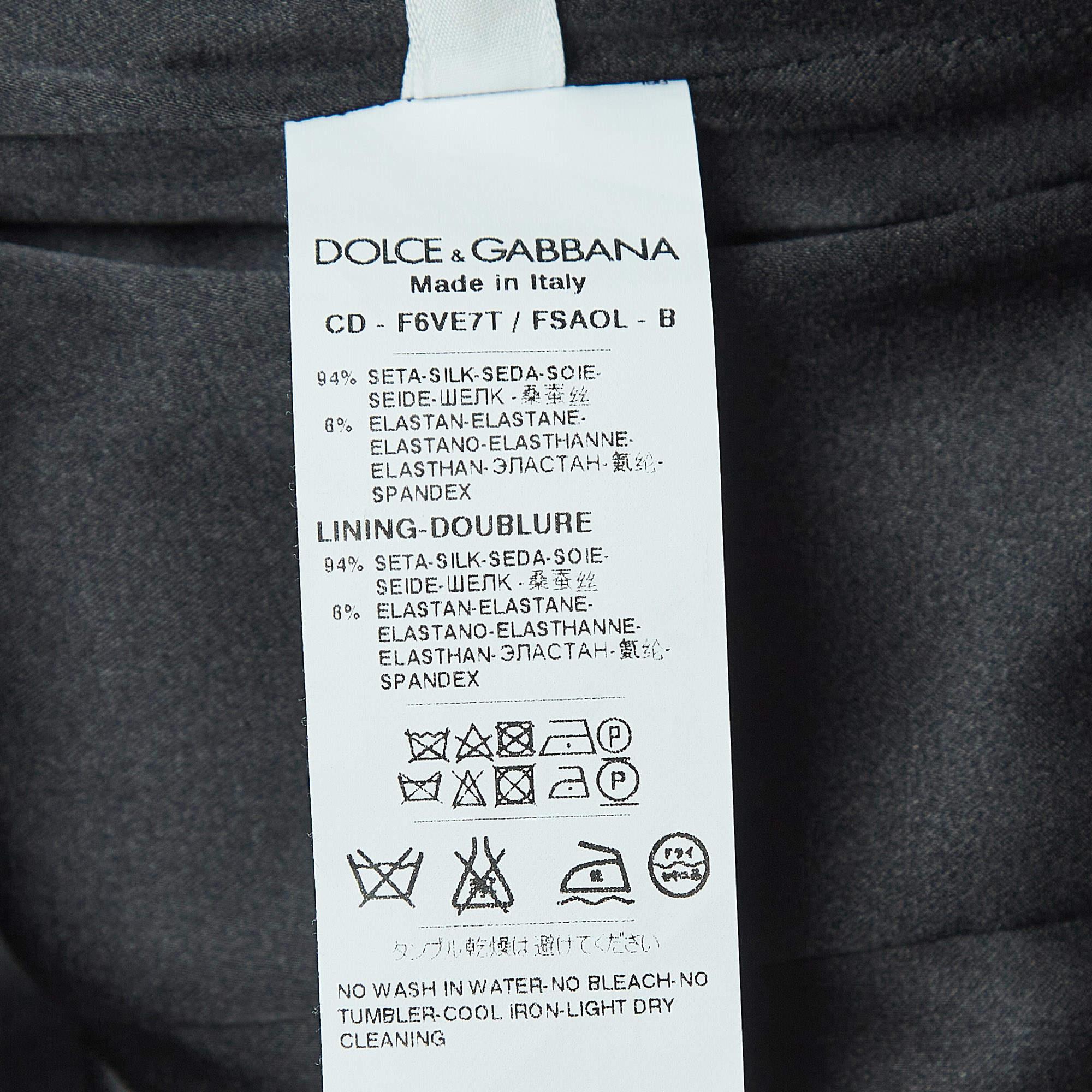 Women's Dolce & Gabbana Black Lemon Print Satin Silk Draped Sleeveless Mini Dress S
