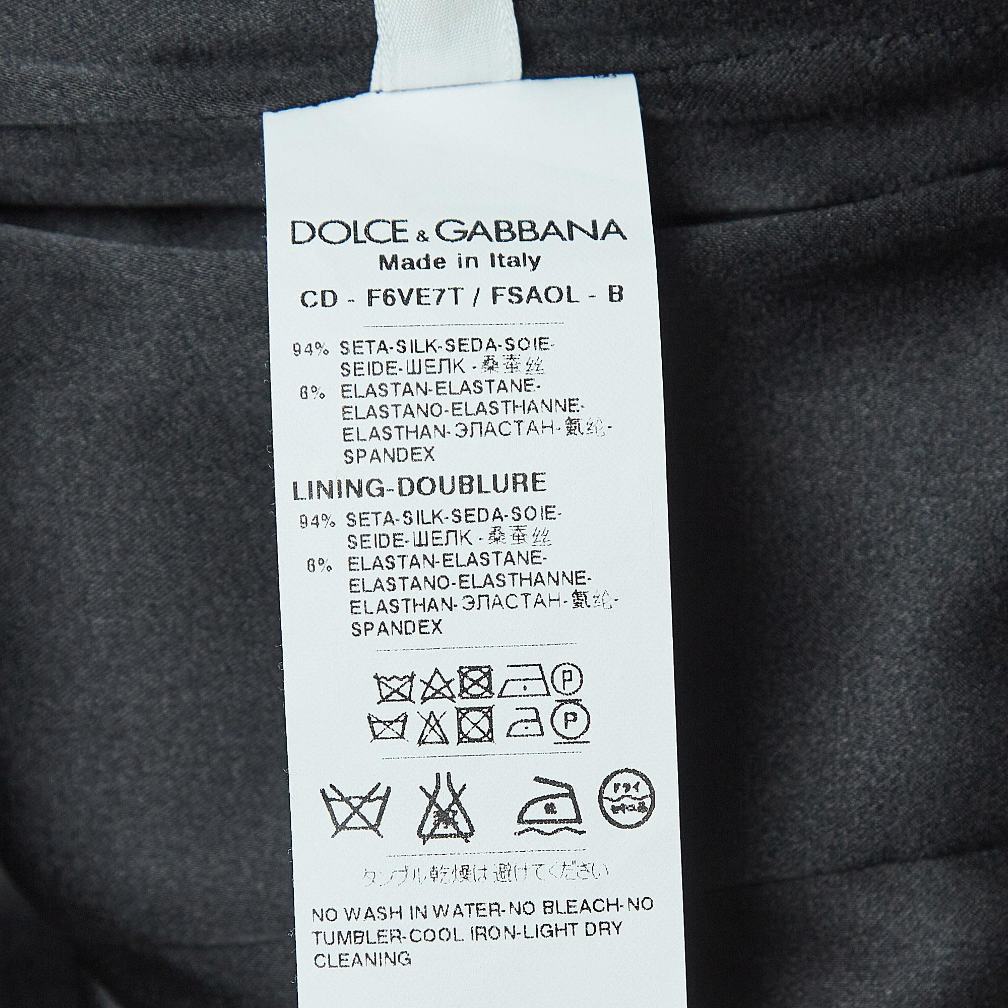 Dolce & Gabbana Black Lemon Print Satin Silk Draped Sleeveless Mini Dress S 1