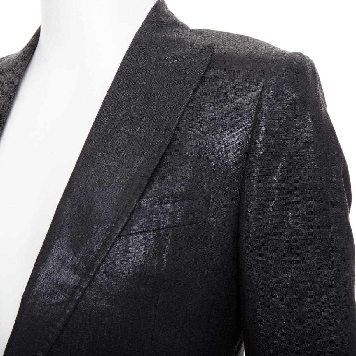 Traje DOLCE GABBANA con bolsillo con solapa de media tela recubierta de lino metalizado negro IT44 XS
Referencia: SYYG/A00006
Marca: Dolce & Gabbana
Diseñador: Domenico Dolce y Stefano Gabbana
Material: Lino
Color: Negro
Patrón: Sólido
Cierre: