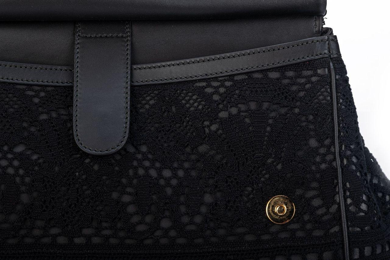 Dolce & Gabbana Black Macrame’ Bag For Sale 8