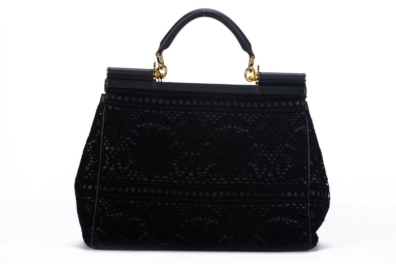Women's Dolce & Gabbana Black Macrame’ Bag For Sale